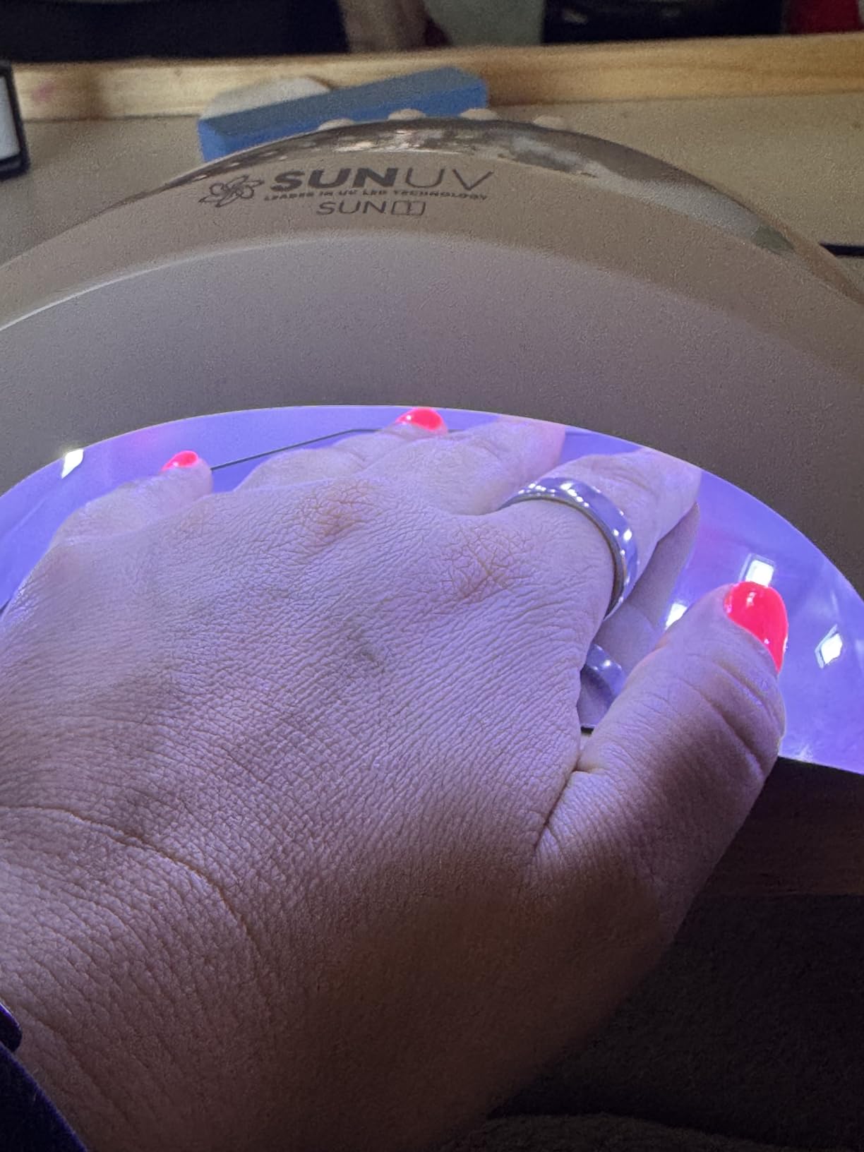 SUNUV UV LED Nail Lamp, Gel Light for Nail Polish UV Dryer SUNONE White | Professional Fast Curing Lamp for All Gel Polishes, 3 Timers, Auto Sensor, Removable Base, Home DIY Salon Tool, Ideal Gift customer photo 1