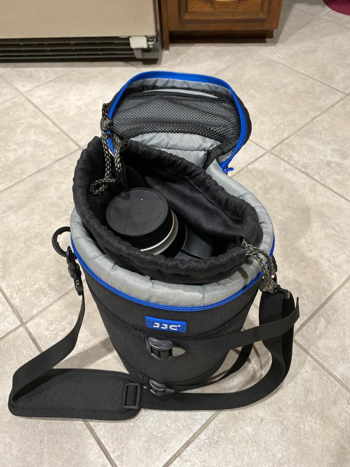 JJC Camera Lens Case Pouch, Padded Bag Fits Lens up to 4.9 x 11.4 (D x L) | for Telephoto Lens Canon RF 800mm f11/Tamron SP 150-600mm/Sigma 150-600mm/150-500mm/Nikon Nikkor AF-S 200-500mm Lens & More customer photo 2