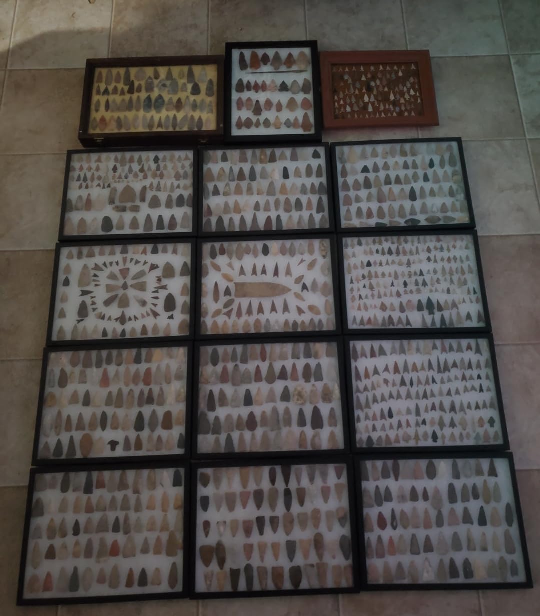 12 Pack of Riker Display Cases 12 x 16 x 3/4 for Collectibles Arrowhead Jewelry customer photo 1