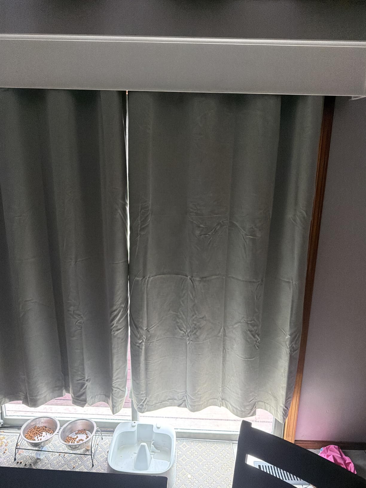 H.VERSAILTEX Linen 100% Blackout Curtains for Bedroom Light Blocking Curtains, Textured Curtains for Living Room 84 inch Grommet, White Liner Energy Efficient GRS Certified (2 Panels, Natural) customer photo 2