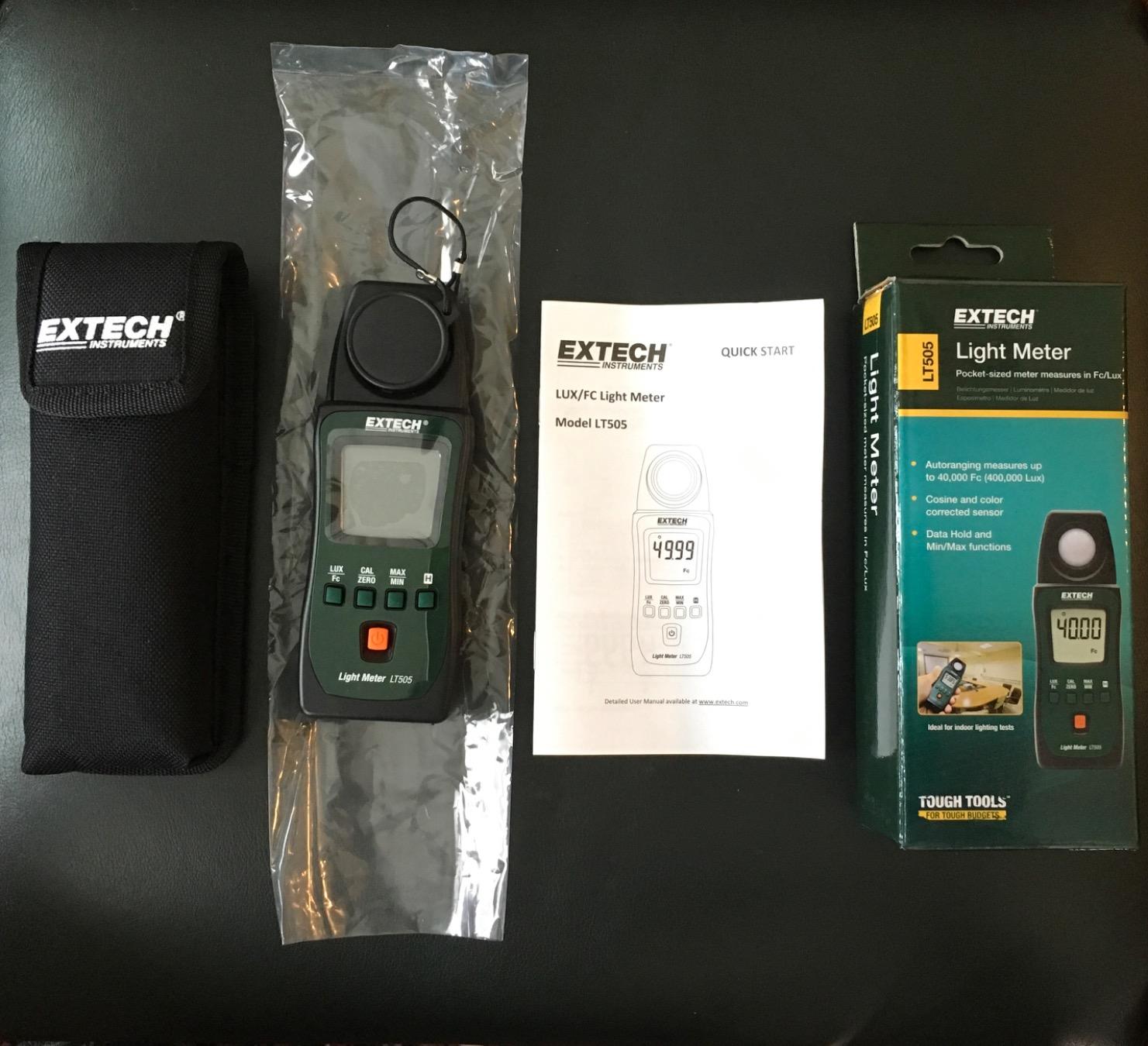 Extech LT505 Pocket Light Meter - Lux and Foot Candle 50000 Lux, Pocket-Sized Design for Photography, HVAC and Workplace customer photo 1