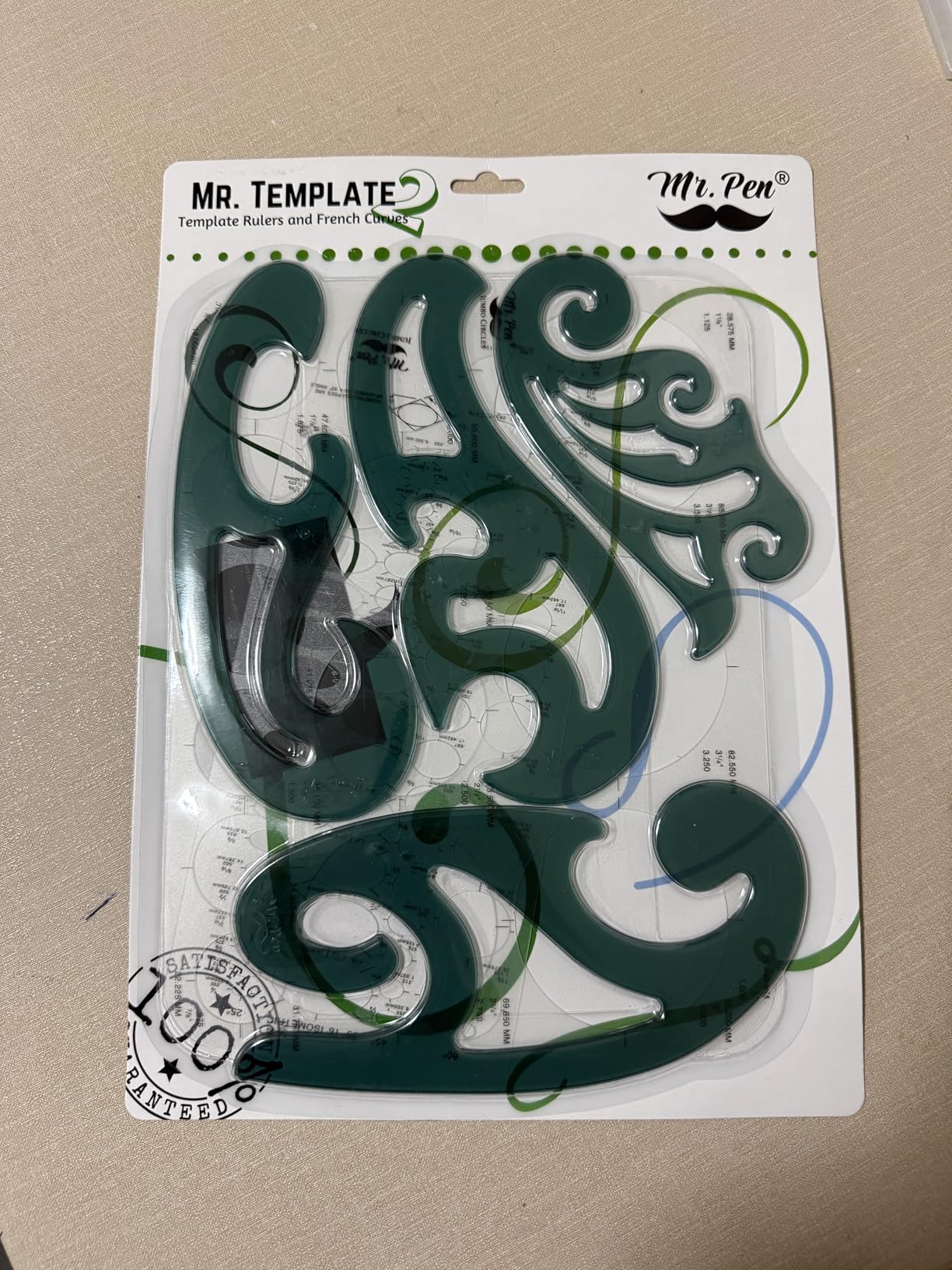 Mr. Pen- French Curve, Large Circle Template and Ellipse Template (6 Pc) customer photo 2
