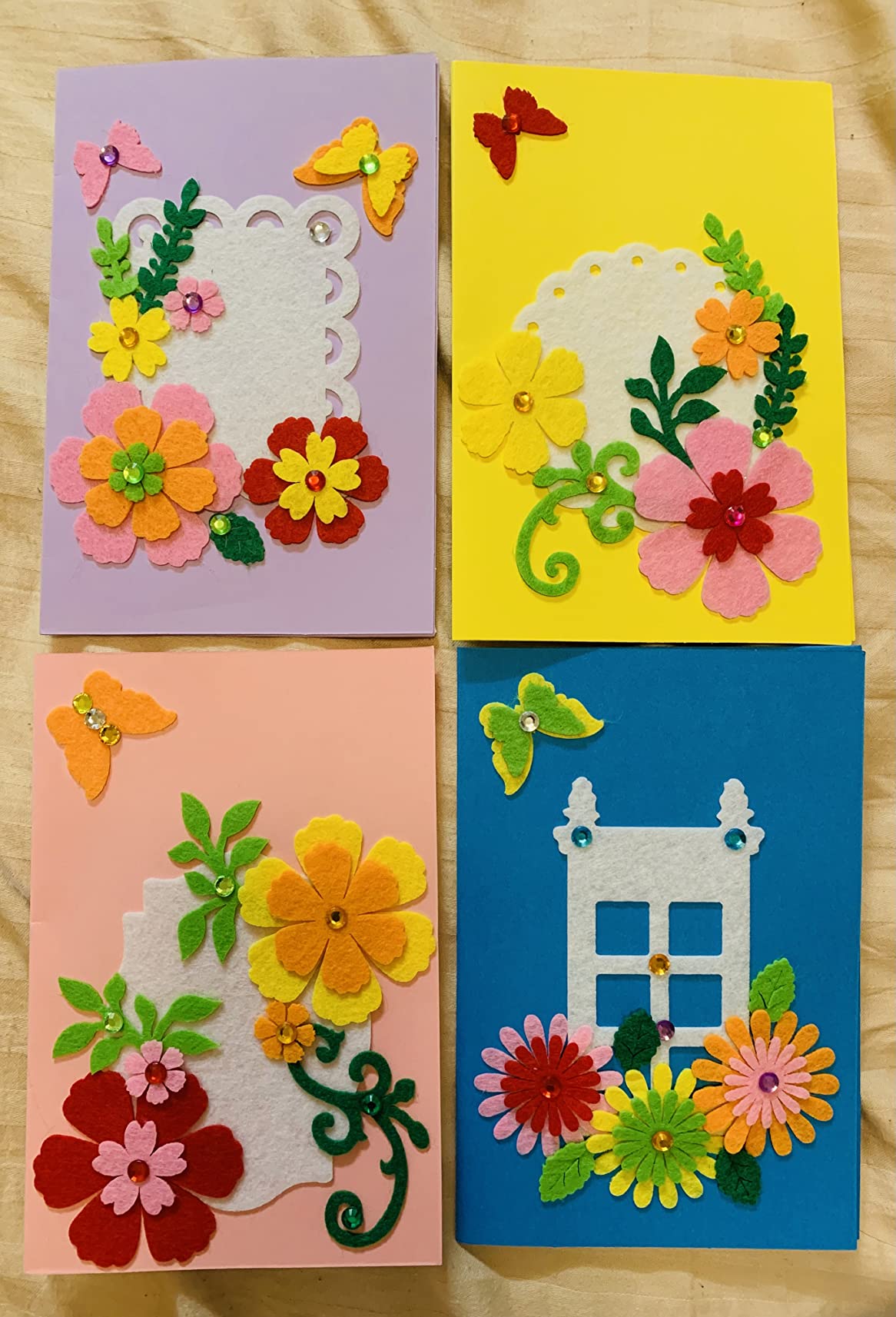 QIAONIUNIU Card Making Kits DIY Handmade Greeting Card Kits for Kids, Christmas Card Folded Cards and Matching Envelopes Thank You Card Art Crafts Crafty Set Gifts for Girls & Boys customer photo 2