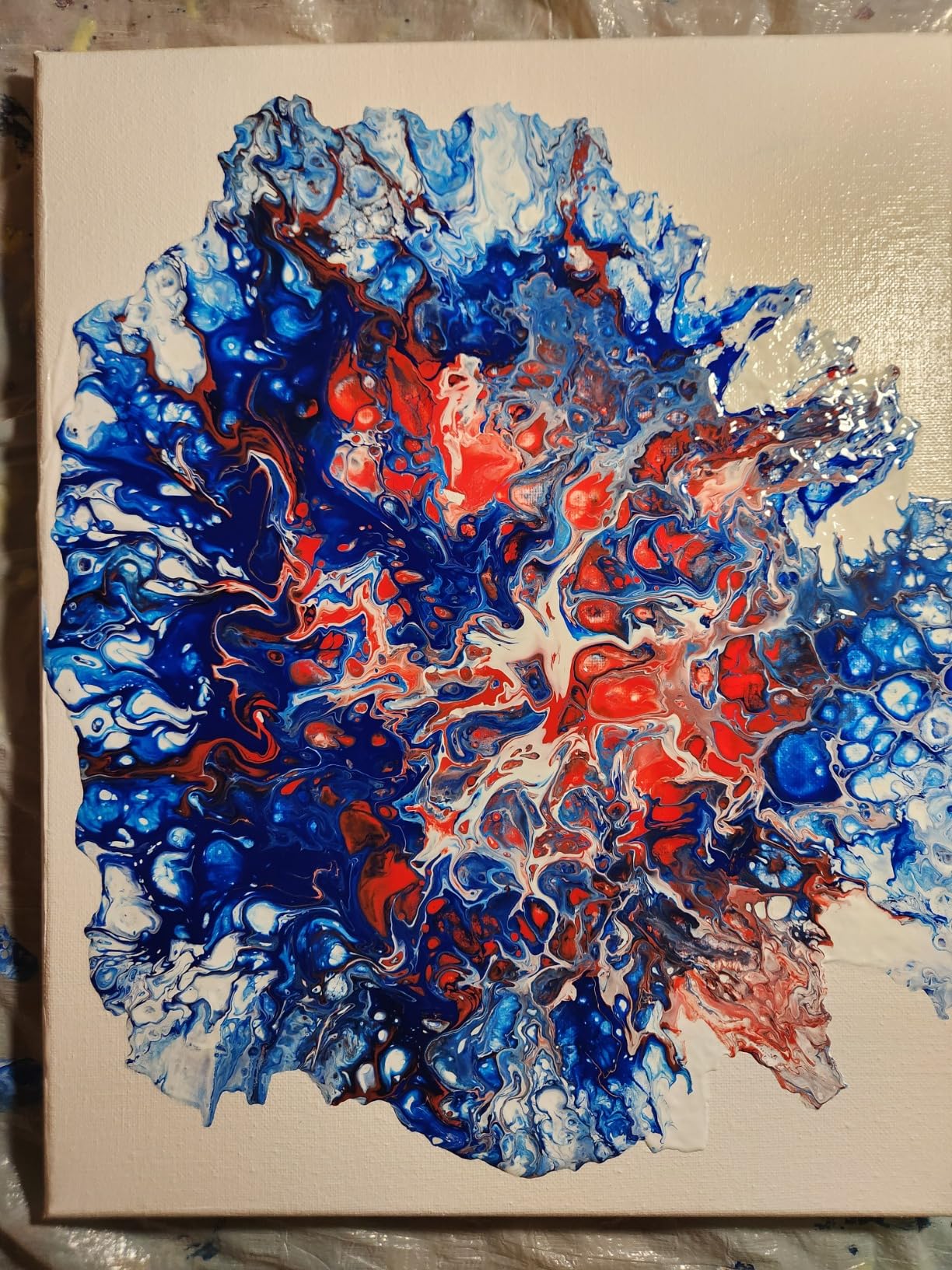Pure Silicone Pouring Oil for Acrylic Painting - 100% Silicone for Superior Cell Creation - Acrylic Paint Pouring Medium - Made in the USA - Precision Needle Applicator customer photo 1