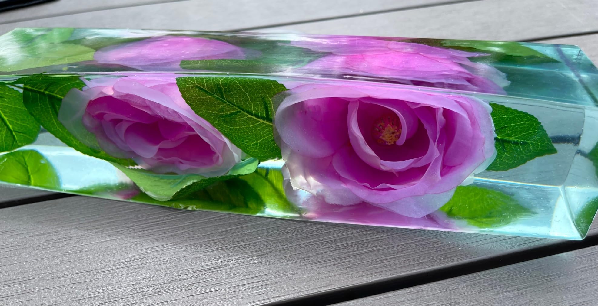 Epoxy Resin Art Resin Crystal Clear Formula- The Artist's Resin for Coating, Casting, Resin Art, Geodes, Tabletop, Bar Top customer photo 1