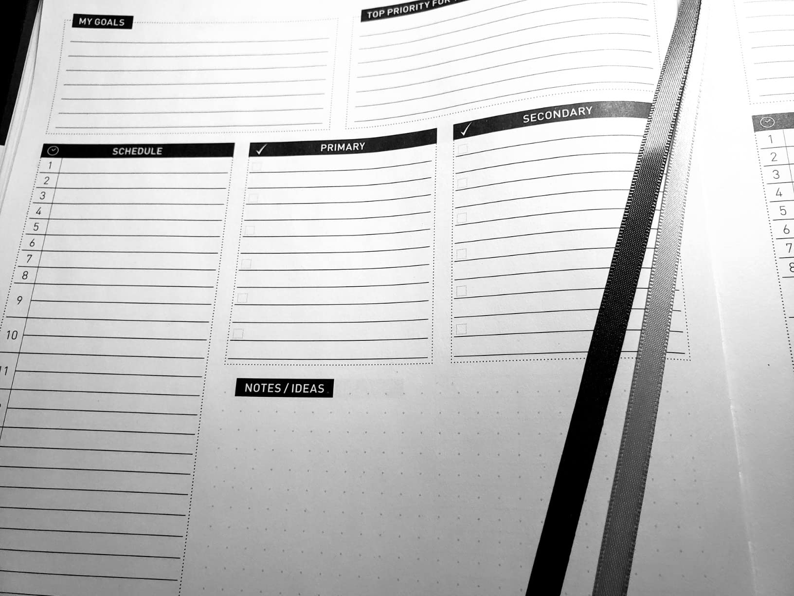 Daily Planner - Professional Life Planner, Calendar & Gratitude Journal to Increase Productivity, Time Management & Happiness - Vegan Leather Softcover, 6 Months, Undated 24 Hour Business Planner customer photo 2