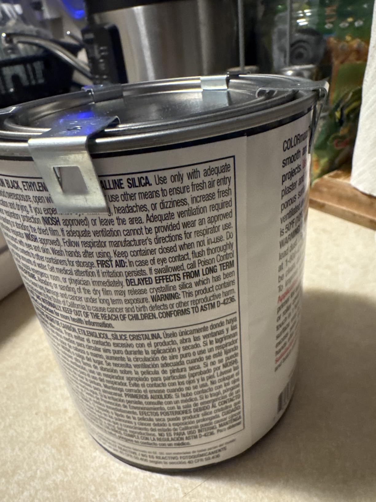 Krylon ColorMaxx Satin Interior/Exterior Acrylic Latex Paint, White, 1/2 Pt. customer photo 2
