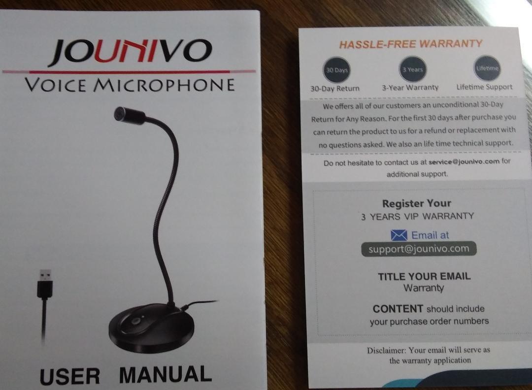 USB Microphone, 360 Degree Adjustable Gooseneck Design, Mute Button & LED Indicator, Noise-Canceling Technology, Plug & Play, Compatible with Windows & MacOS customer photo 2