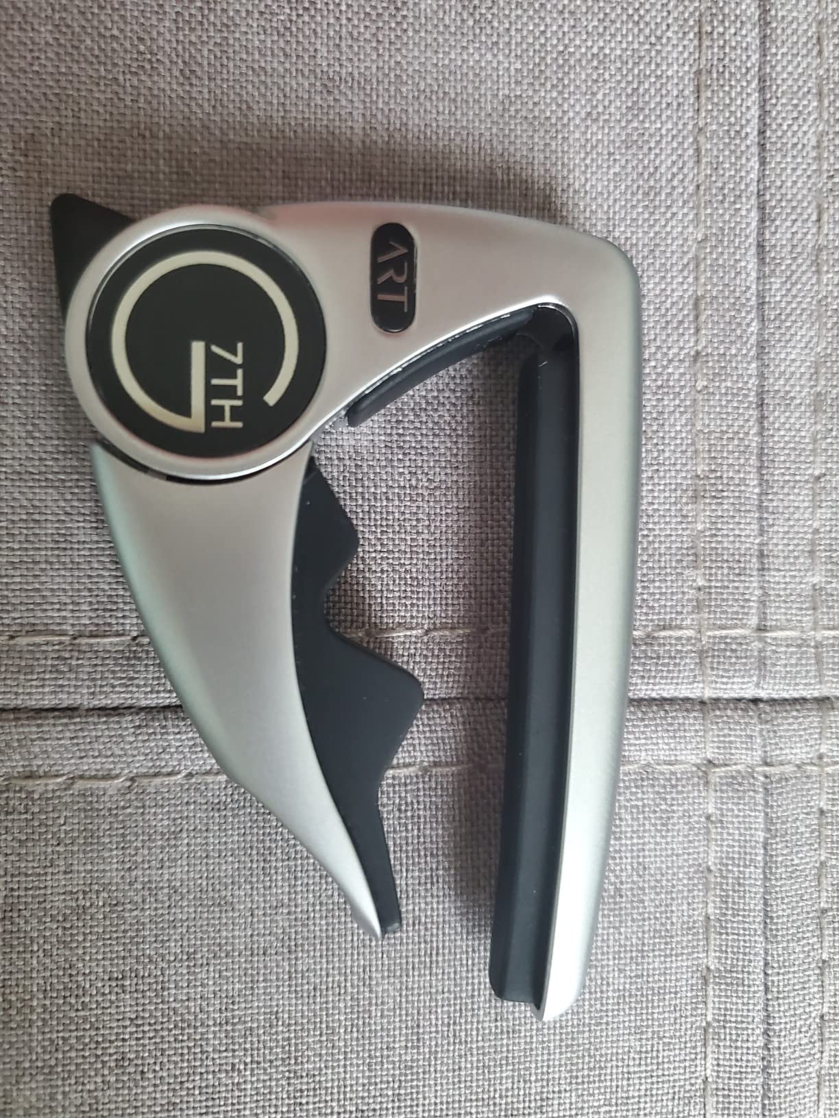 G7th Performance 3 6 String Silver Guitar Capo - Groundbreaking Tension Control & Adaptive Radius Technology - The Perfect Capo for Acoustic and Electric Guitar - UK Designed customer photo 1