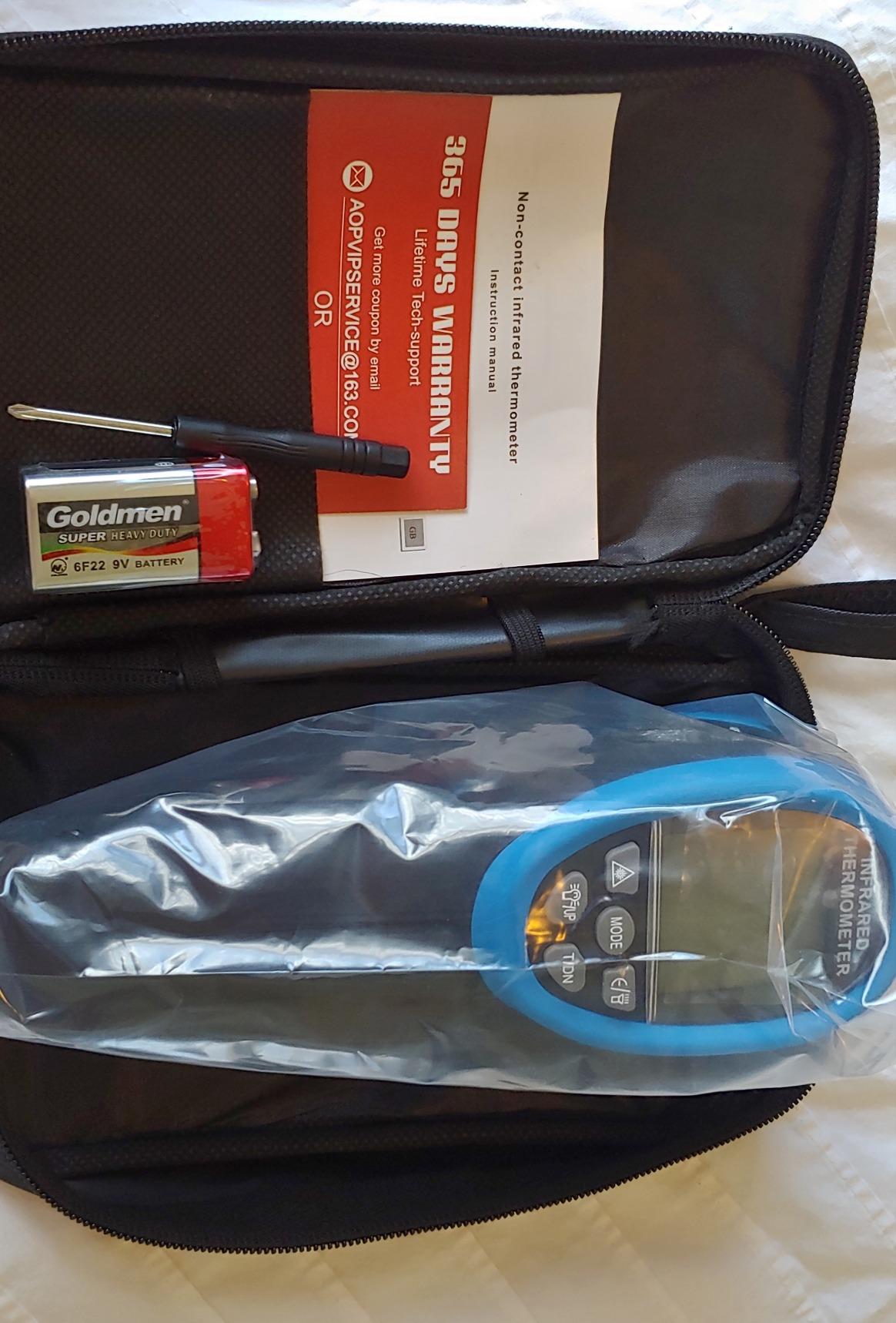 High Temp Infrared Thermometer -58℉~2732℉ Forge Thermometer | 30:1DSR Non-Contact Digital IR Temperature Gun with Dual Laser for Kiln, Engine, HVAC ,Forge, Industry.MIN/MAX/AVG customer photo 1
