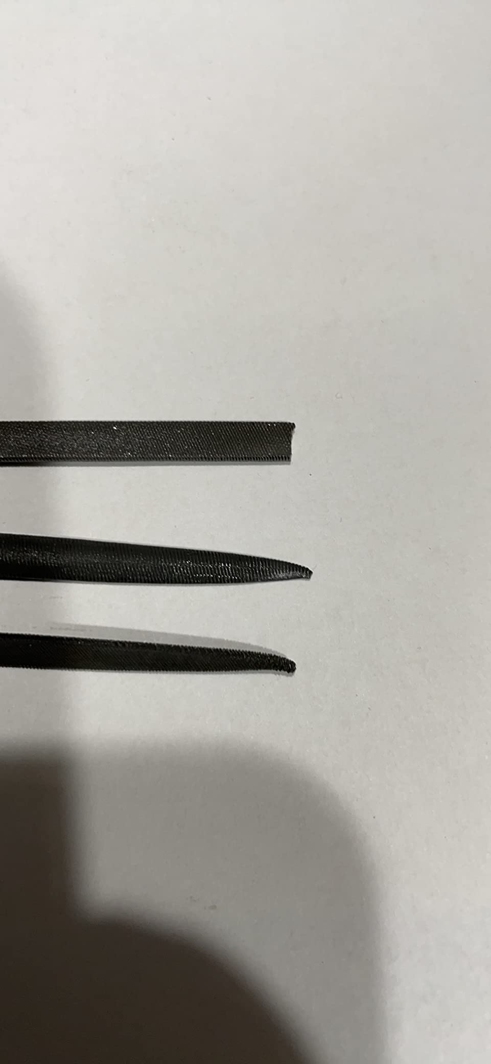 10Pcs Needle File Set- Hardened Alloy Steel, Mini Set Includes Tapered Round, Half Round, Barrette, Crossing, Knife, Warding, Square, Three Square customer photo 2