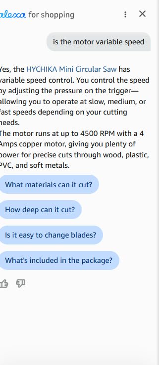 HYCHIKA Mini Circular Saw, Compact with 3 Blades 4A Pure Copper Motor, Scale Ruler, 3-3/8