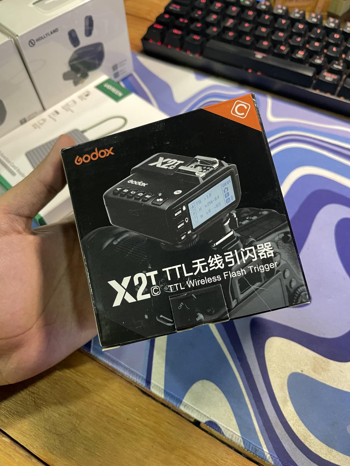 Godox X2T-C TTL Wireless Flash Trigger for Canon, Bluetooth Connection, 1/8000s HSS, 5 Separate Group Buttons, New Hotshoe Locking, AF Assist Light customer photo 2
