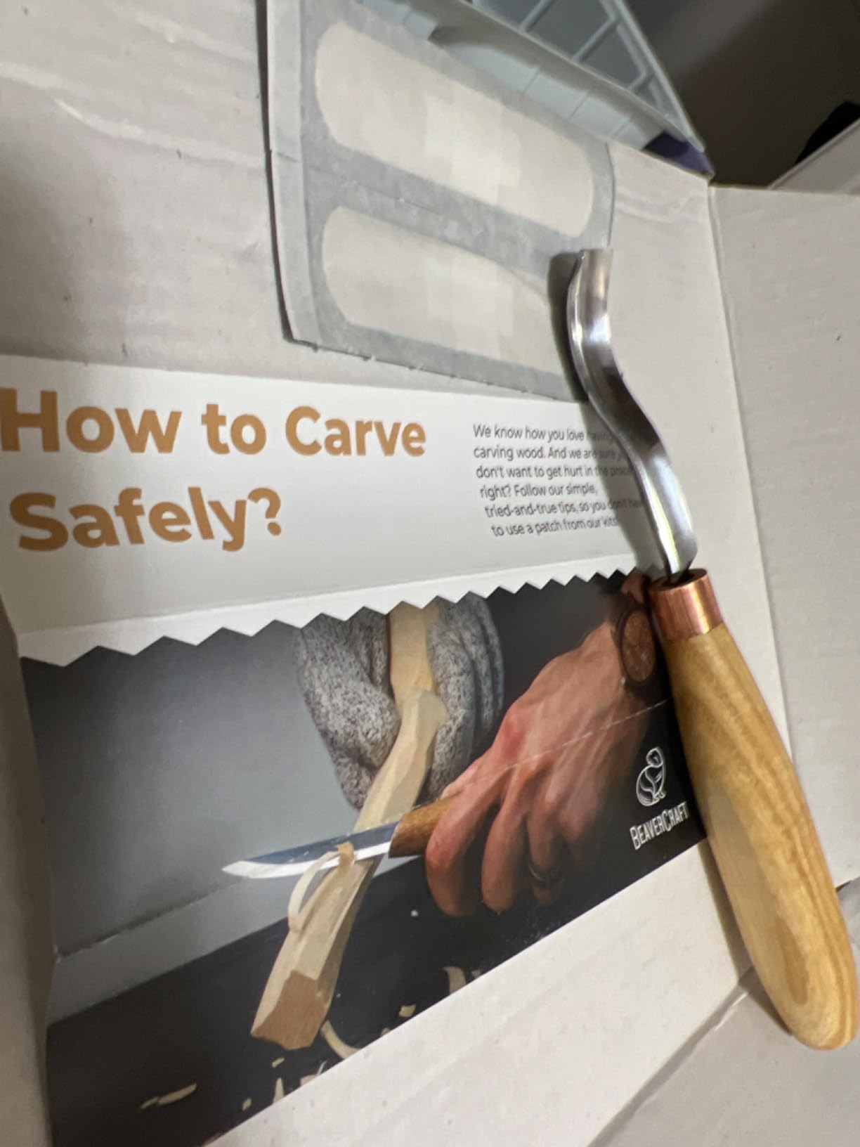 BeaverCraft Wood Carving Bent Gouge K8a/14 0.55