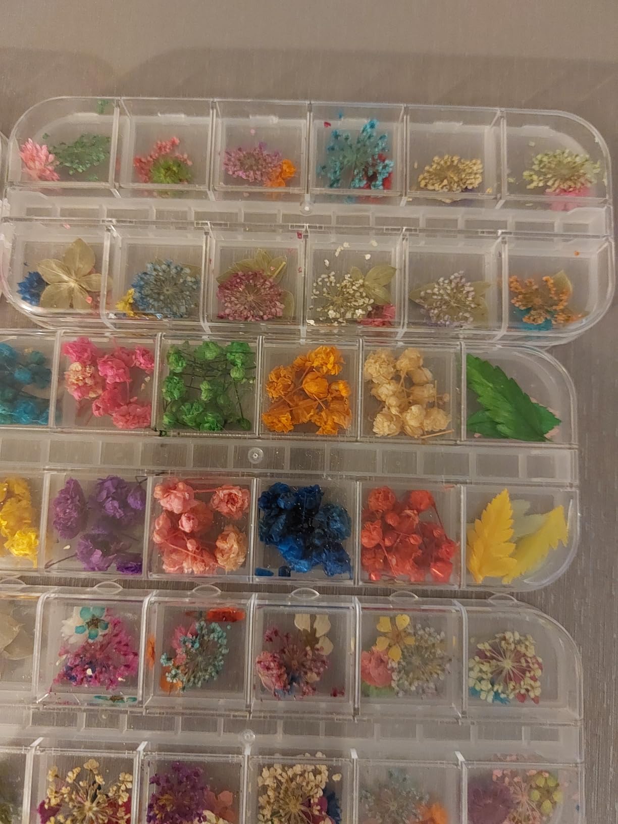 108 Pcs Dried Flowers for Resin Nail Art 62 Colors 3D Dry Flowers for Nails 2 Boxes Small Tiny Dried Flowers for Nail Art Little Pressed Real Natural Flower Nail Art Design Decoration Supplies customer photo 2