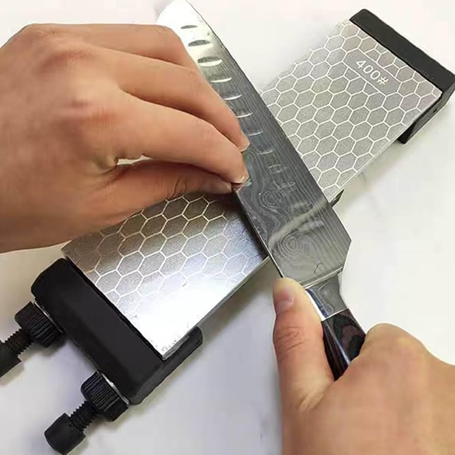 Diamond Sharpening Stone 2 Side Grit 400/1000 Diamond Plate Honing Stone 8-inch Hone Sharpener customer photo 2