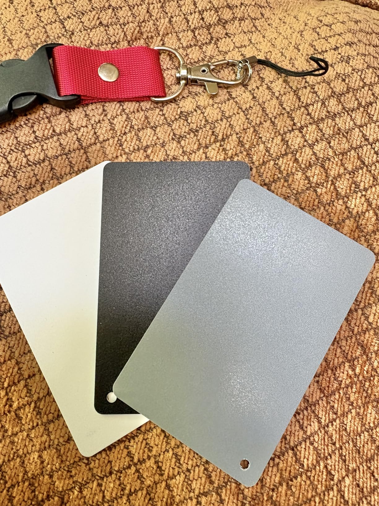 Anwenk 12x12 Inch (30x30cm) Grey Card White Balance Card for Photography 18% Exposure Gray Reflectance Reflector Foldable Focus Board Double Sided with Carry Pouch customer photo 1