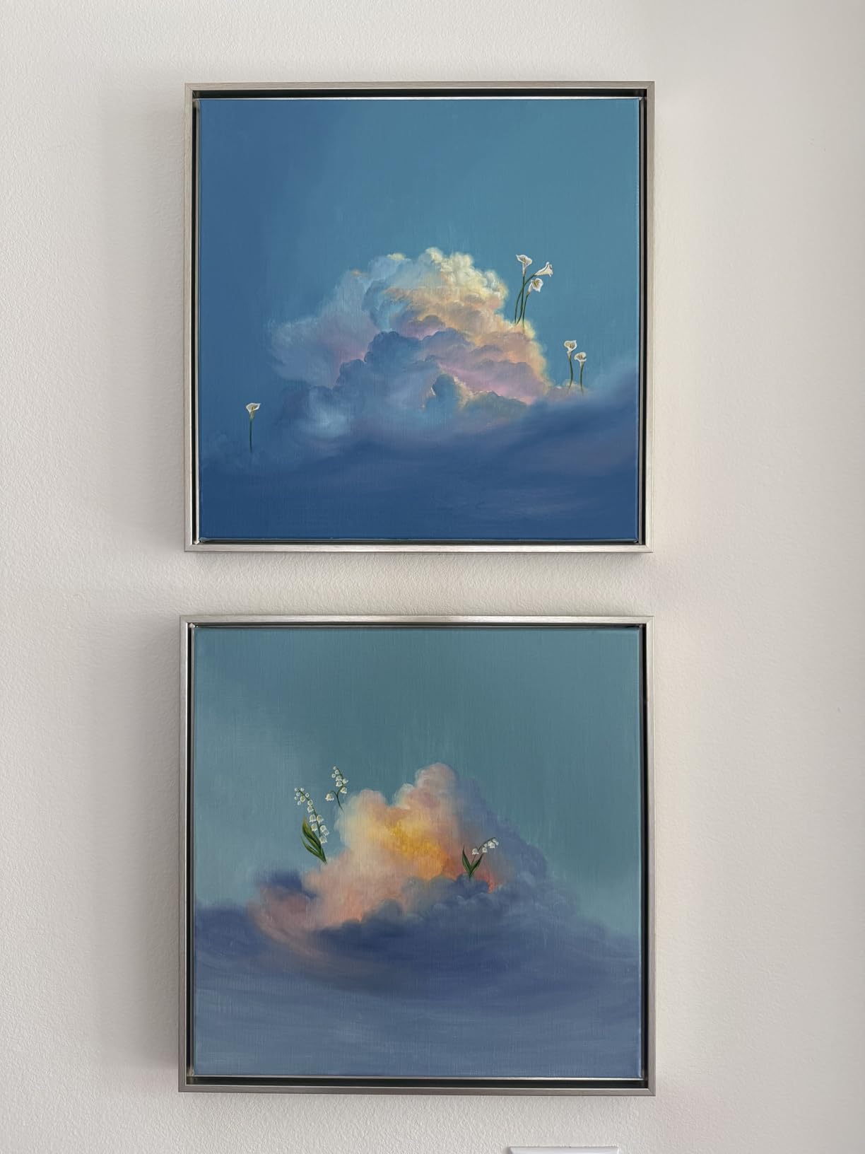 Floater Frame 16x20 for 3/4 (0.75) inch Deep Canvas Paintings/Canvas Prints/Wood Canvas Panels/Wall Art/Wall Decor/Home Decor/Artwork (Rustic Gray, 16 x 20 inch, Portrait) customer photo 1