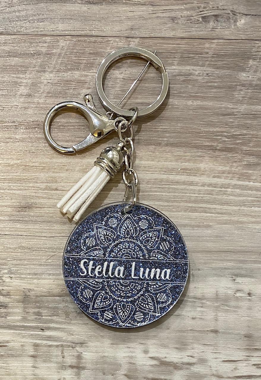 Duufin 108 Pieces Acrylic Keychain Blanks 2 Inch Round with Key Chain Rings | Clear Acrylic Blanks for Keychain DIY Projects Crafts Including 36 Acrylic Blanks 36 Key Rings with Chain 36 Jump Rings customer photo 2