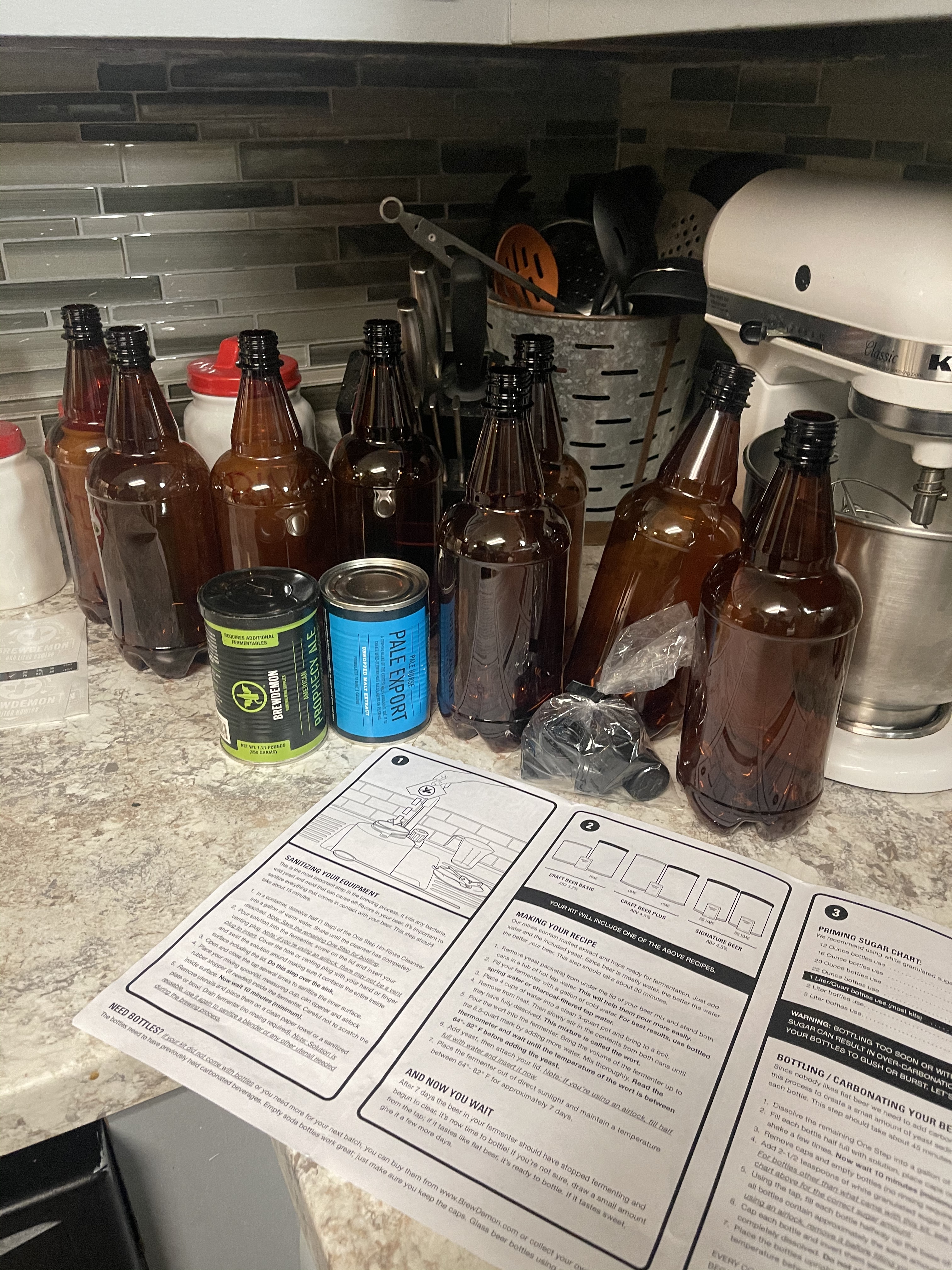 Premium Beer Making Kit w/Bottles - NO AIRLOCK OR Siphon Required - Conical Fermenter Eliminates Sediment and Makes Great Tasting Beer at Home - Includes Our 2 Gal. American Ale Recipe customer photo 1