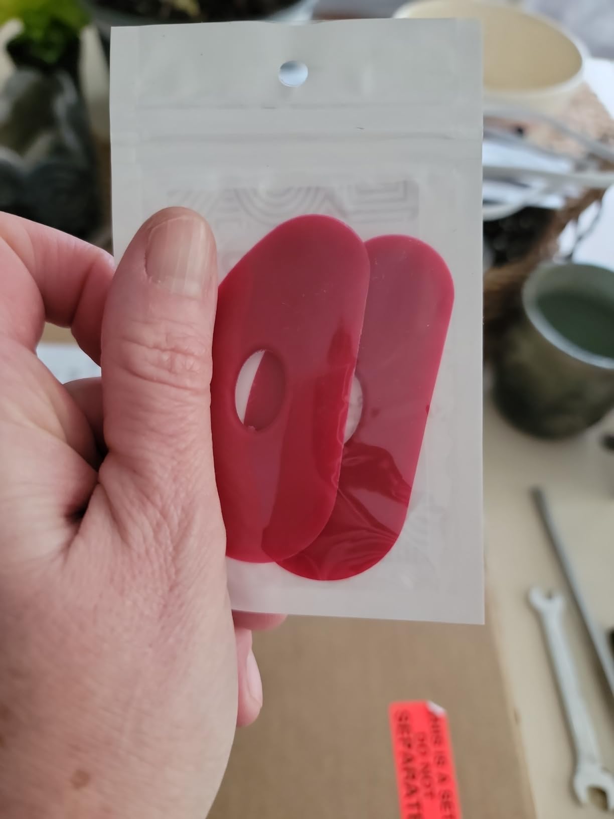 Impresa Pottery Tools & Ribs - 2-Pack Red Silicone Clay Ribs & Rubber Kidney - Soft Ceramic Smoother - Smooths & Shapes Clay & Removes Finger Marks for Wheel Throwing & Handbuilding customer photo 1