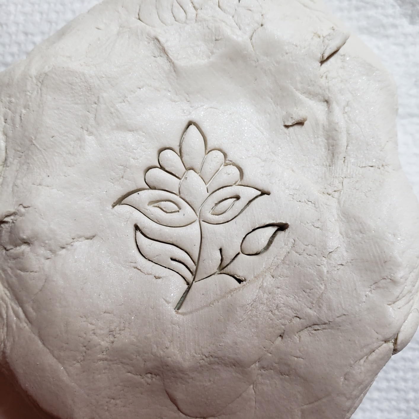 Royal Kraft Floral Brass Wooden Printing Stamps (Set of 5) - DIY Fabric, Clay, Pottery Blocks BHtag0002 customer photo 2