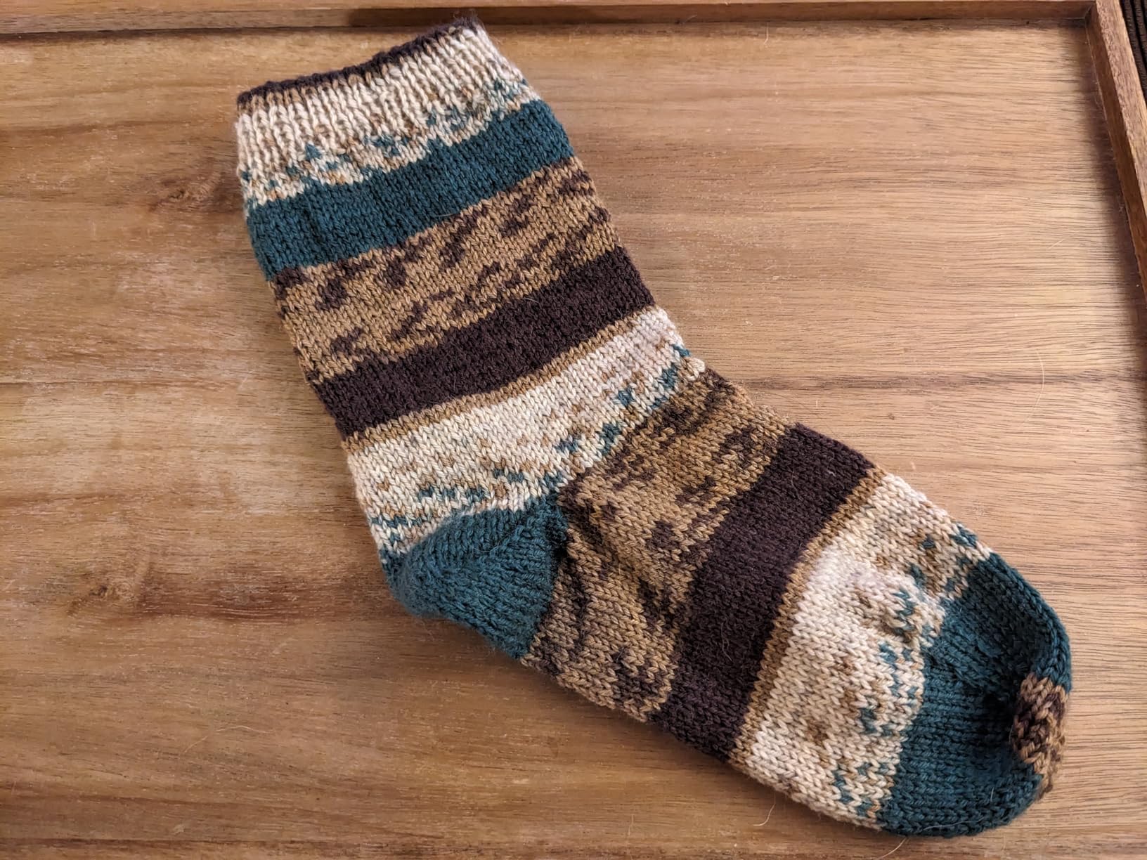 Patons Kroy Socks Yarn 2-Pack Bundle - Woodsie, Machine Washable Wool Blend Sock Yarn with Stitch Markers customer photo 1