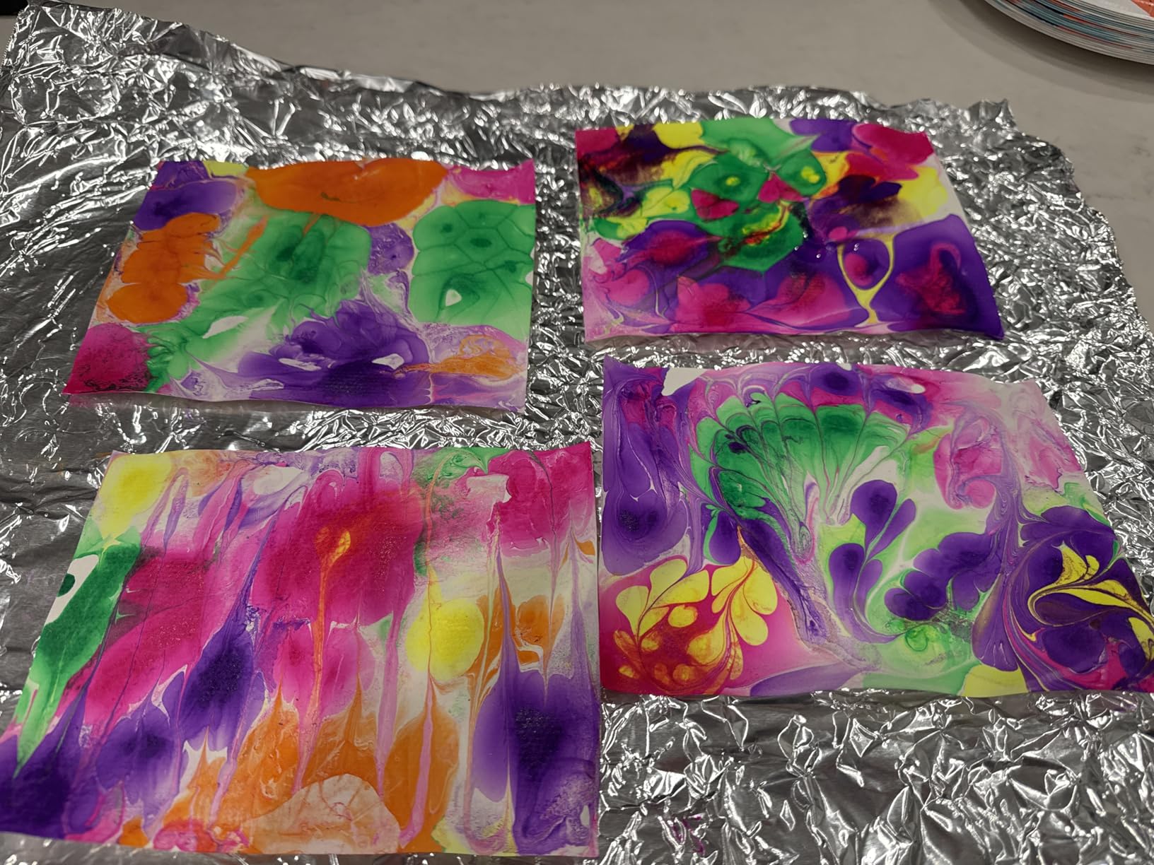 Dan&Darci Marbling Paint Art Kit for Kids - Arts & Crafts Gifts for Girls & Boys Ages 6-12 Years Old - Craft Kits Set - Gift Ideas Activities Toys Age 6 7 8 9 10 Year Olds - Marble Painting Sets customer photo 1