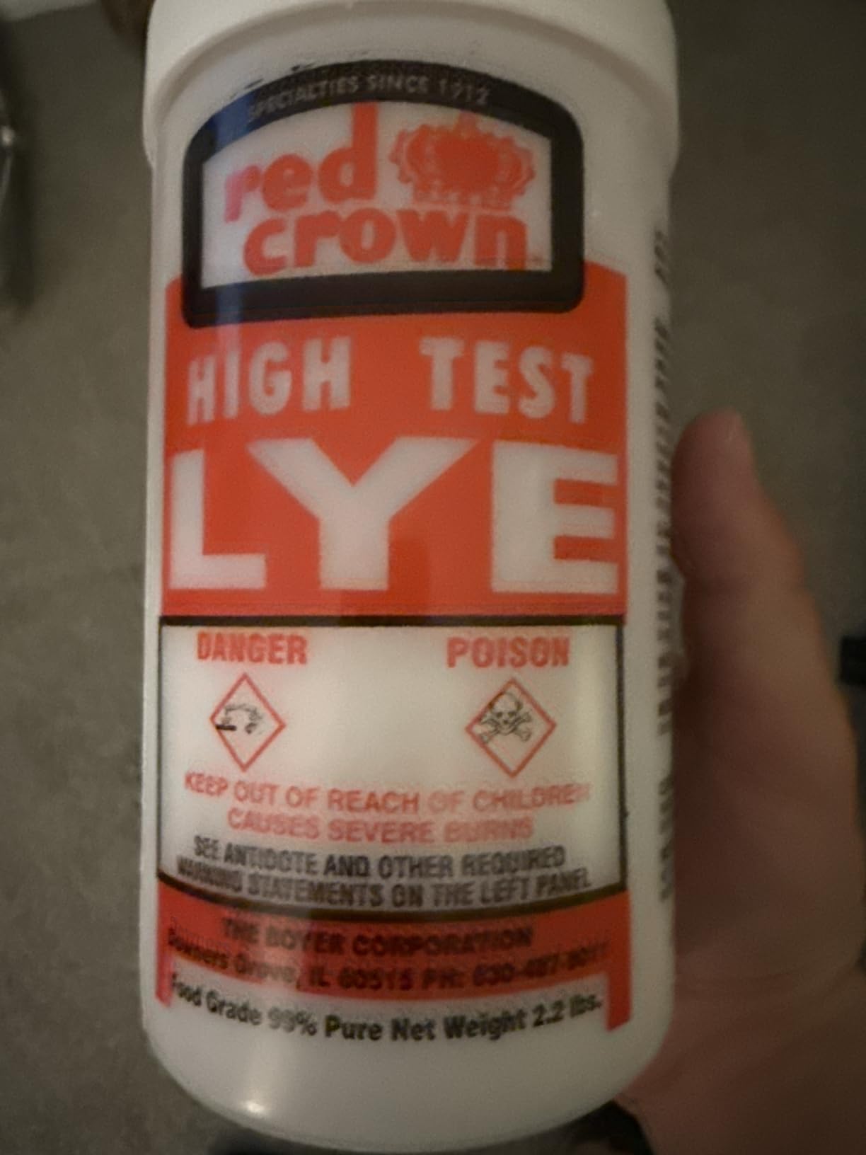 Lye for Soap Making, Sodium Hydroxide for Soap Making, Pure Lye, Food Grade Lye, Caustic Soda, Drain Cleaner and Clog Remover, High Test Lye Food Grade, 2lbs. customer photo 1