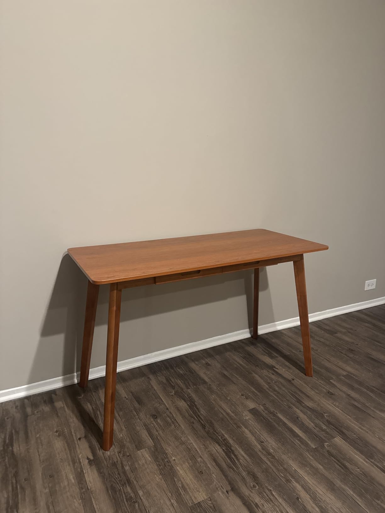 IOTXY Solid Wood Writing Desk - Home Office Workbench Desk with Drawer, Laptop Computer Work Study Table customer photo 2