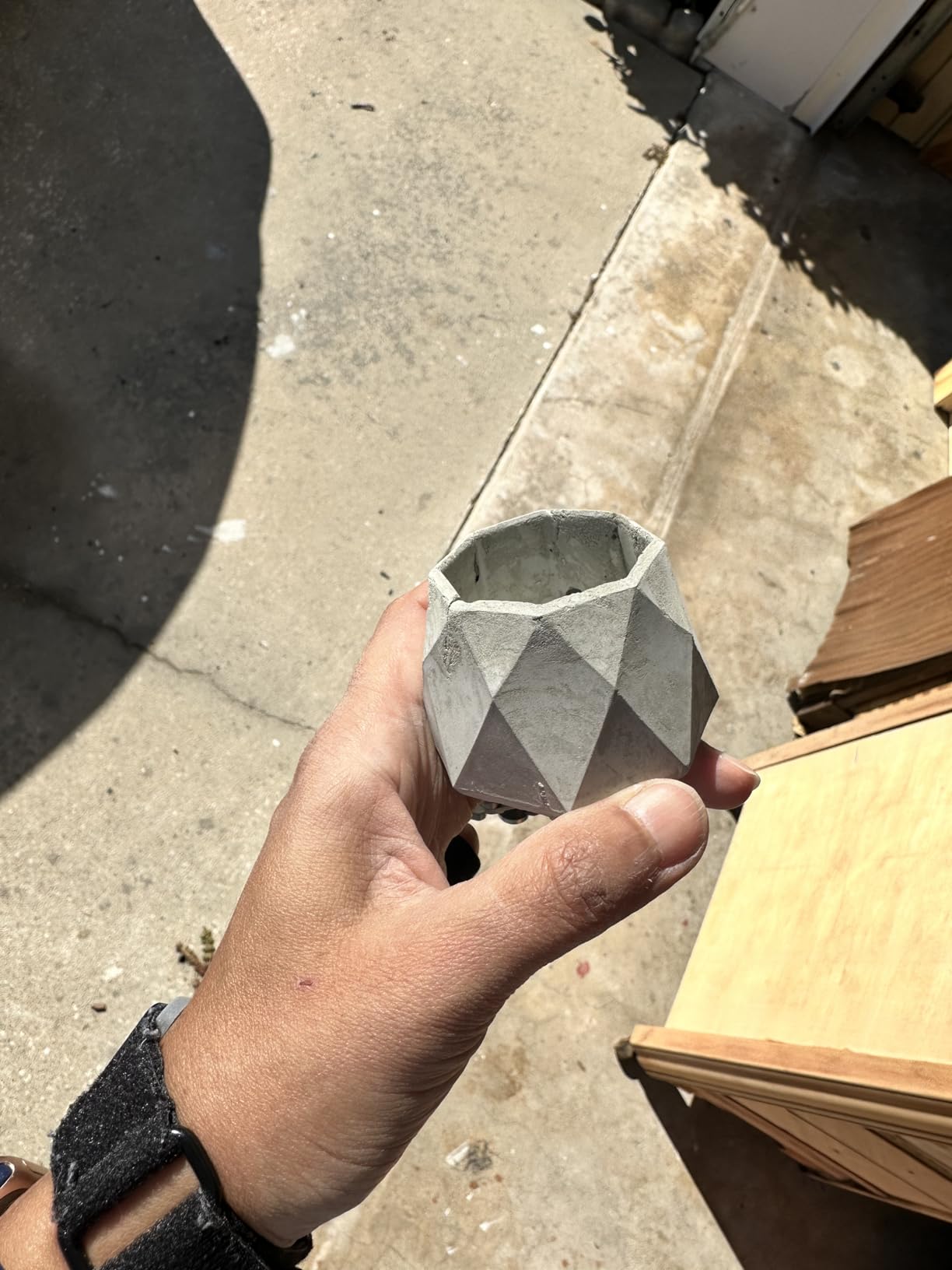 Flower Pot Silicone Mold,DIY Succulent Plants Concrete Planter Vase Gypsum Cement Molds Clay Mould Candle Holder Mold customer photo 2