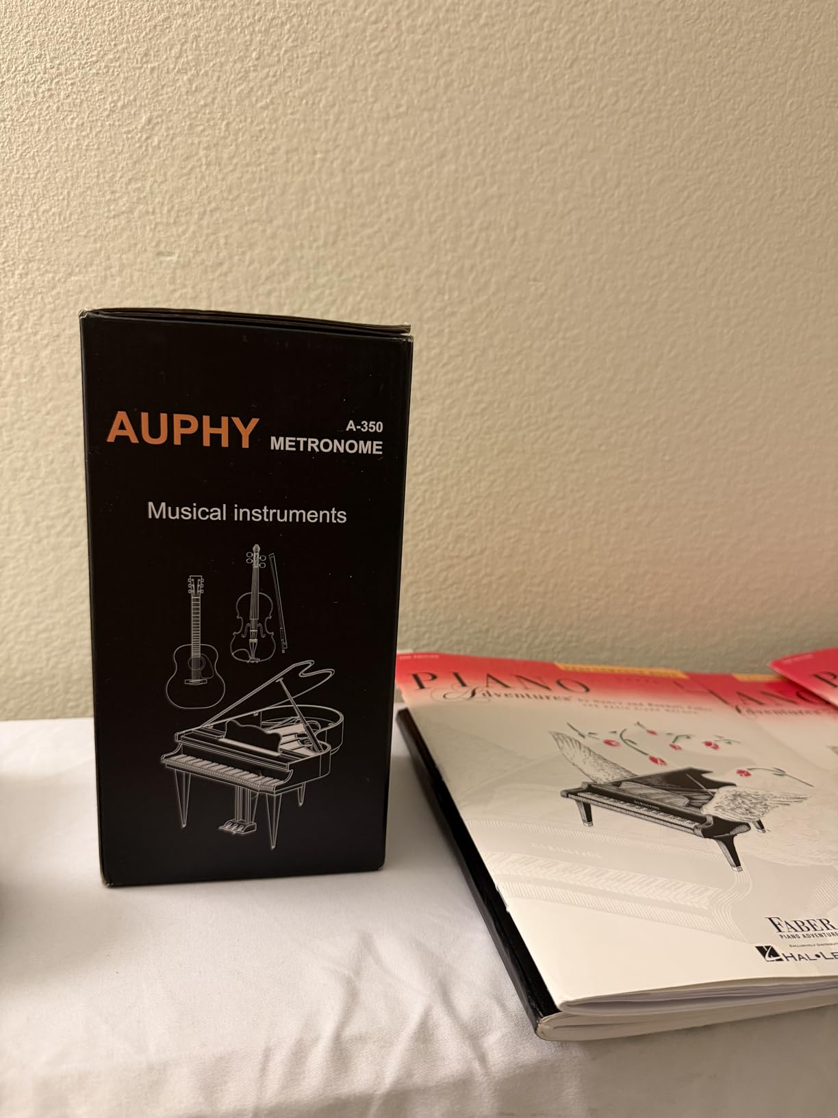 M350 AUPHY Mechanical Metronome with Accent Bell, Classic Shape, Accurate Beat, Multiple Beat Modes, Suitable for Piano Guitar Drums Violin Saxophone etc (Wood Grain) customer photo 2