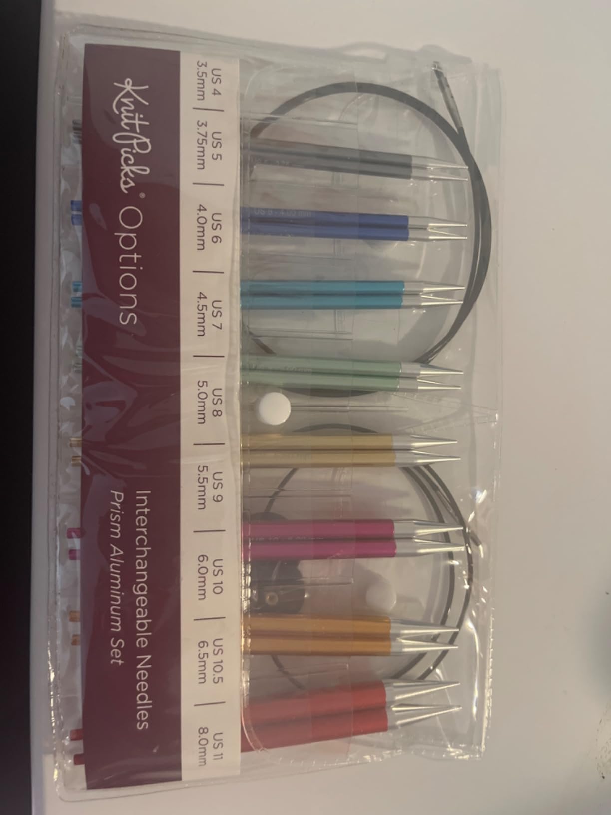 Knit Picks Aluminum Interchangeable Circular Knitting Needles Set (Prism) | US 4-11 customer photo 1