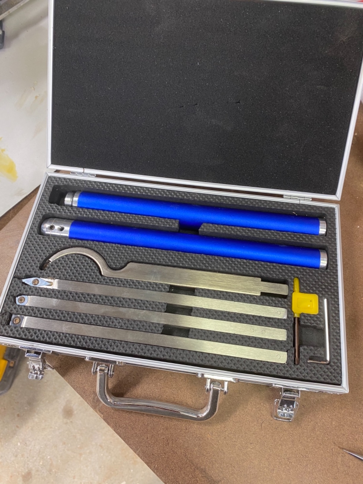 Carbide Tipped Wood Turning Tools Set, Lathe Rougher Finisher Swan Neck Hollowing Tools and Interchangeable Aluminum Alloy Grip Handle with Diamond Round Square Carbide Inserts customer photo 2