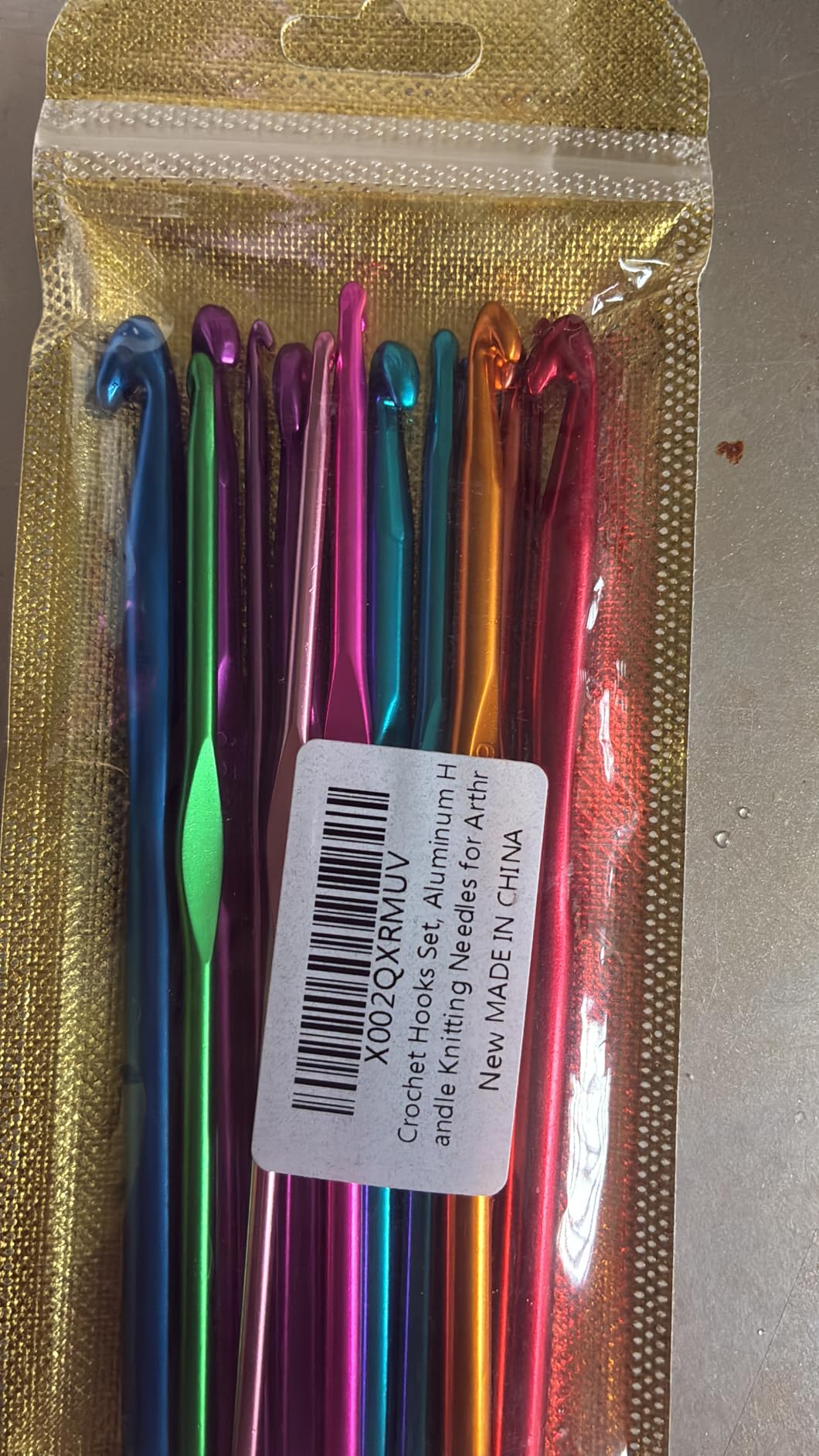 Crochet Hooks Set, Aluminum Handle Knitting Needles for Arthritic Hands, Crochet Needles for Yarn Craft, Nice Gift for Women customer photo 1