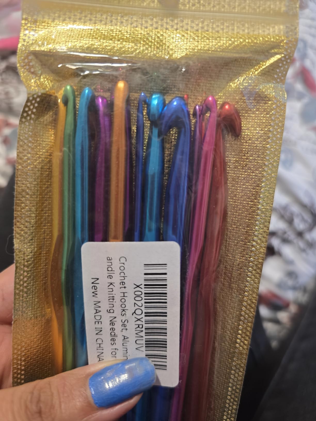 Crochet Hooks Set, Aluminum Handle Knitting Needles for Arthritic Hands, Crochet Needles for Yarn Craft, Nice Gift for Women customer photo 2