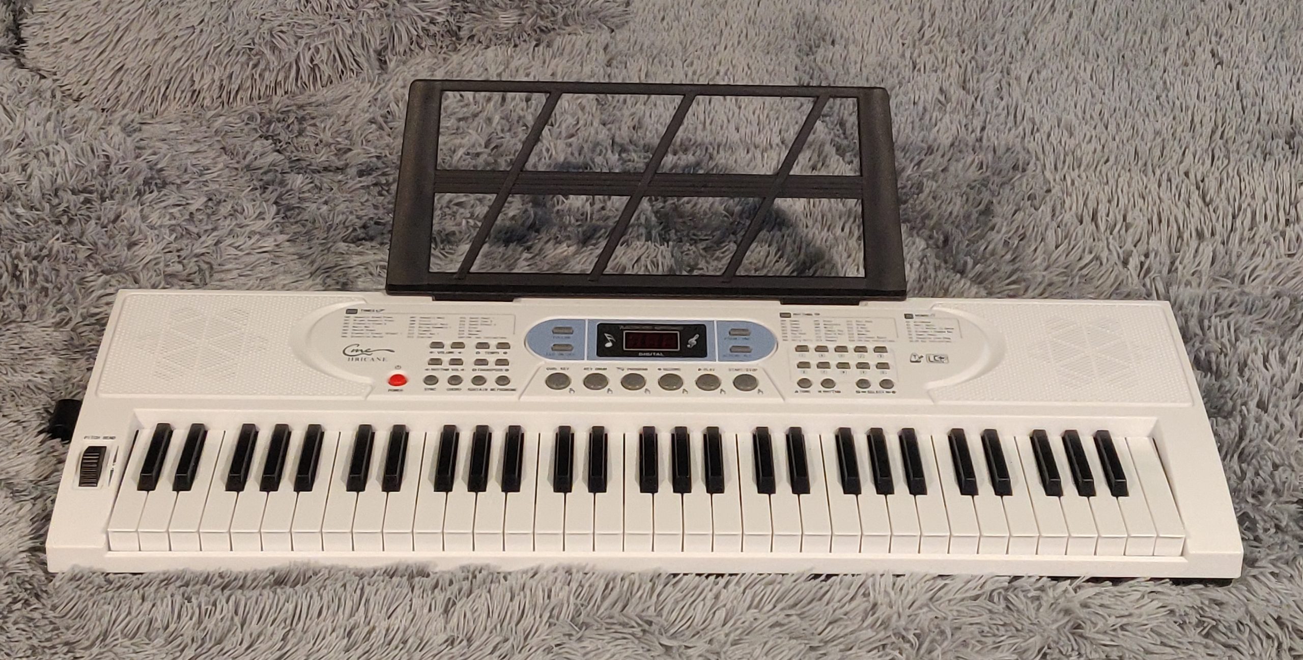 Keyboard Piano Lighted Keys for Beginner Adults Teens Kids, 61 Key Electronic Music Keyboard with Teaching Modes Powered by USB or Battery with LCD Display Microphone Headphone Jack customer photo 1