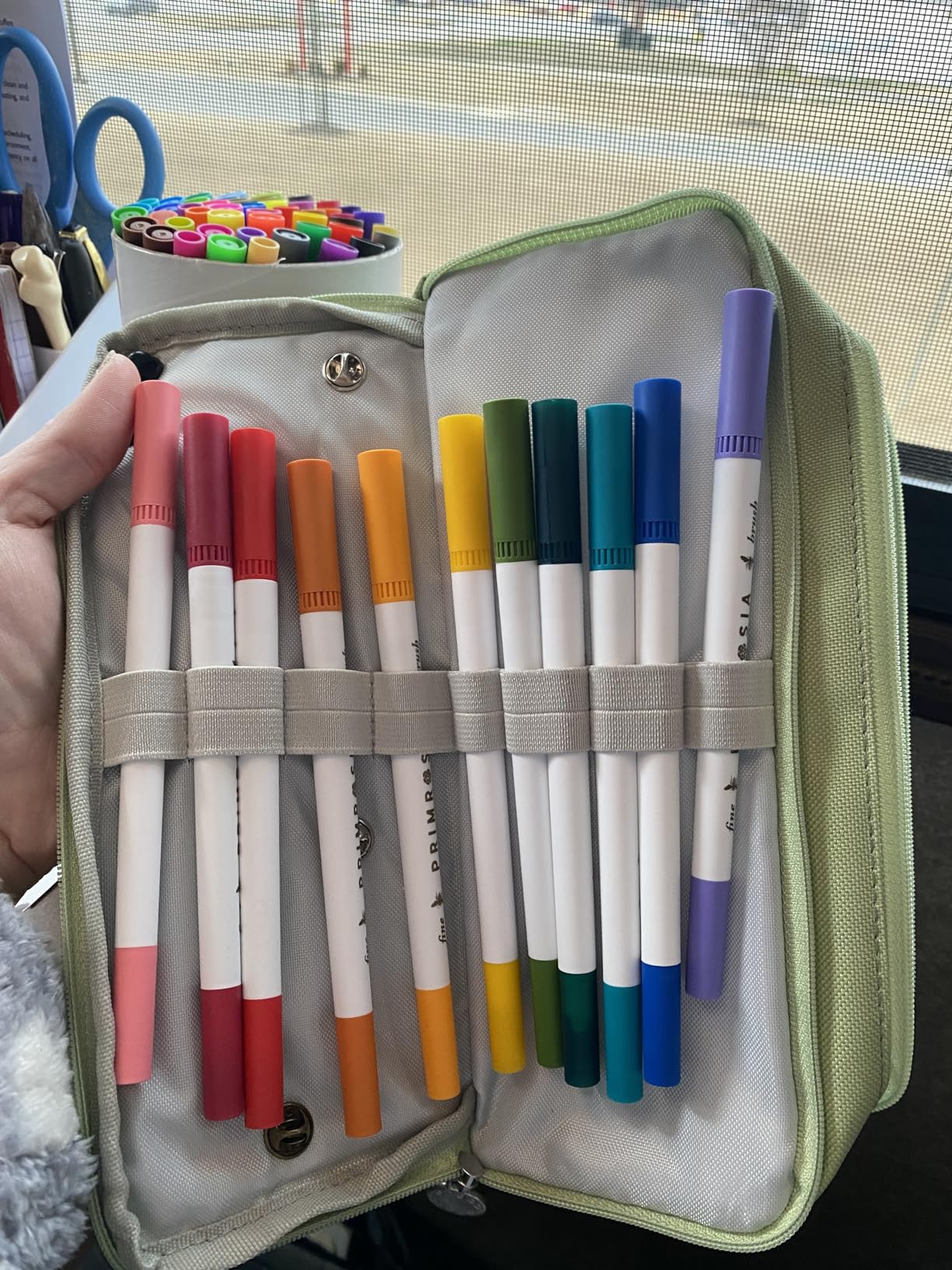 iSuperb Large Pencil Case 3 Compartments Pencil Pouch Big Capacity Pencil Bag for Kids Teen Girls Boys Student School Supplies Oxford Organizer Pen Bag Cosmetic Makeup Pouch customer photo 1