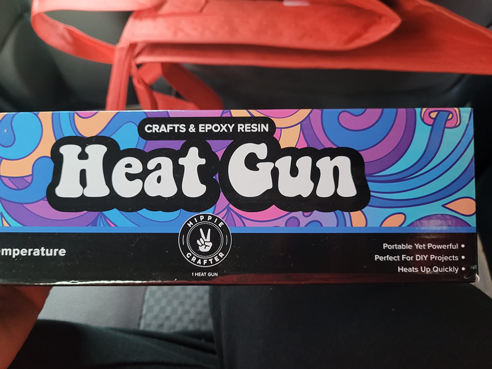 HIPPIE CRAFTER Heat Gun for Crafting, 2-Speed 300W Craft Heat Gun, Mini Hot Air Torch Tool for Resin, Polymer Clay, Candle Making, Shrink Wrapping, Embossing, Epoxy Painting customer photo 1