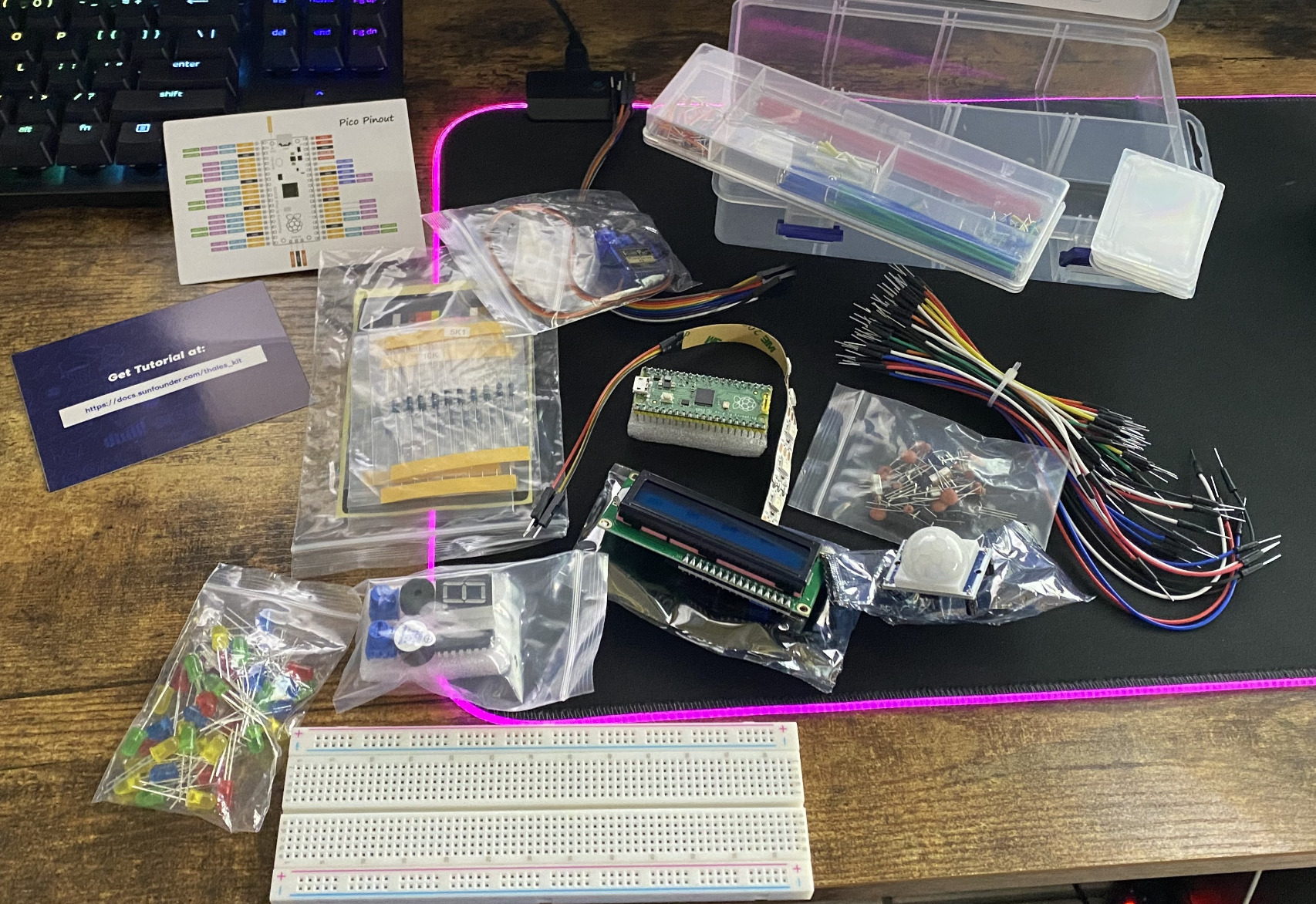 SunFounder Starter Kit for Raspberry Pi Pico with 40 Projects Online Tutorials, MicroPython C Piper Make Code, One-Stop Learning Electronics and Programming for Raspberry Pi Arduino Beginners Experts customer photo 1