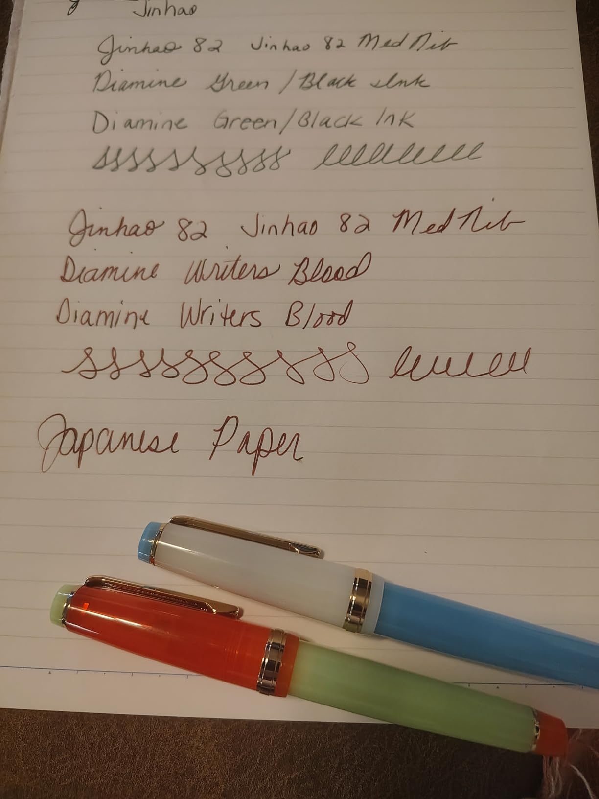 Diamine Fountain Pen Ink 30ml - 3 x Bottles - Writers Blood & Midnight Blue & Green Black customer photo 2
