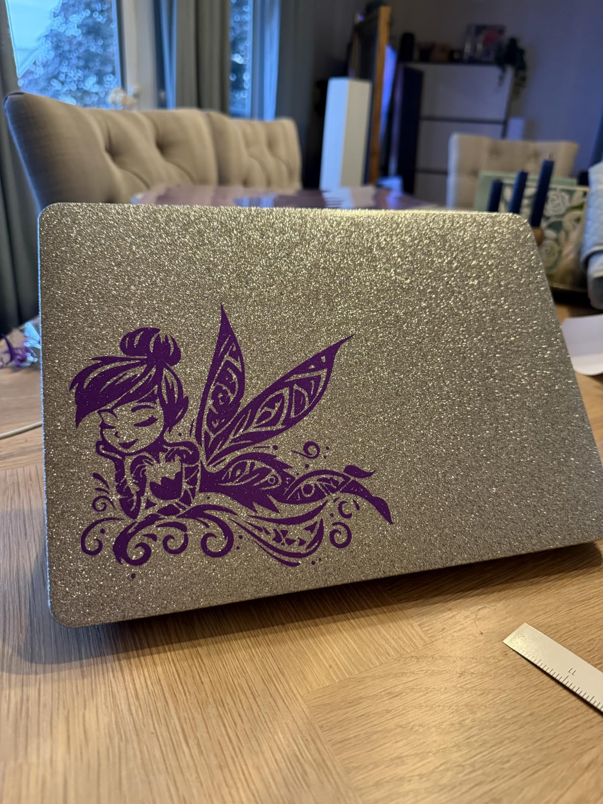 Cricut Smart Permanent Vinyl - Shimmer Purple, 3ft Roll (13'x36') for Explore and Maker 3 - Matless Cutting customer photo 1