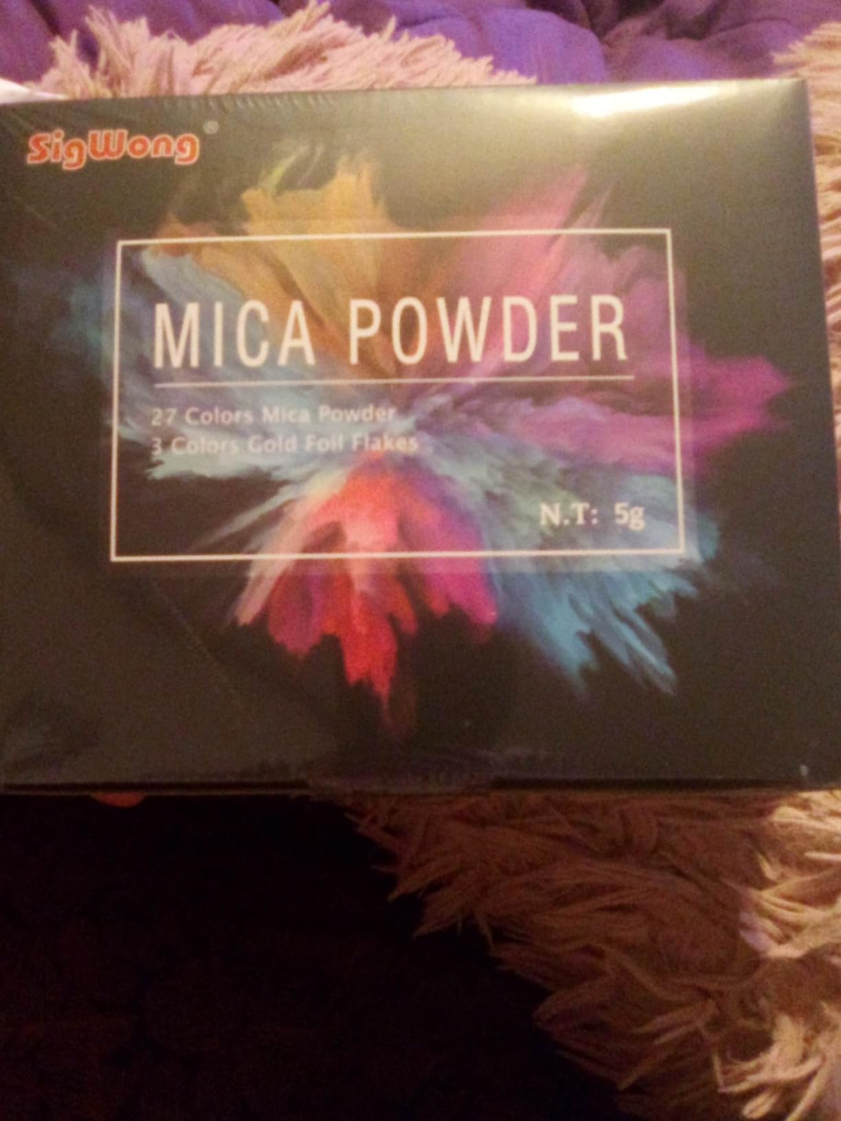Mica Powder - 32 Pearlescent Epoxy Resin Color Pigments Set- Natural Cosmetic Grade Pigment for Soap Dye, Lip Gloss, Nail Polish, Makeup, Epoxy Resin, Candle Making, Bath Bombs, Slime, 5g/0.18oz customer photo 1
