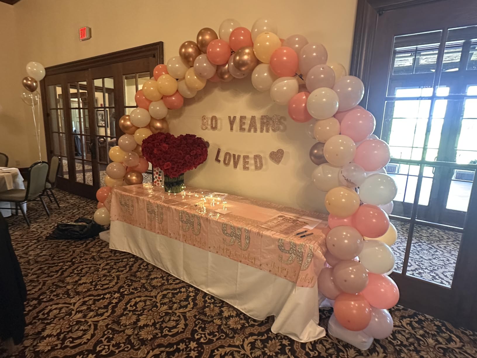 Balloon Arch Kit and Balloon Pump, 9Ft Tall & 10Ft Wide Adjustable Balloon Arch Stand Kit with Electric Pump, Balloons and Accessories for Birthday, Wedding, Graduation Party Decoration customer photo 1