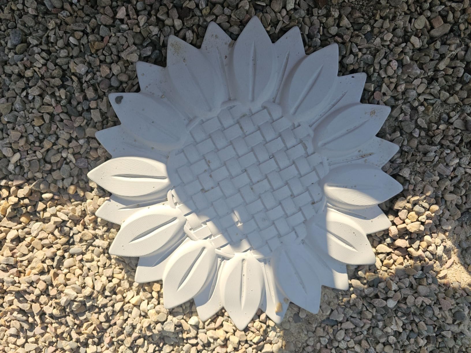AUTUMN Sunflower Large Durable Stepping Stone Mold - Concrete Cement DIY Stones for Garden Walkway - Flower Statue Decor - Made in USA customer photo 1