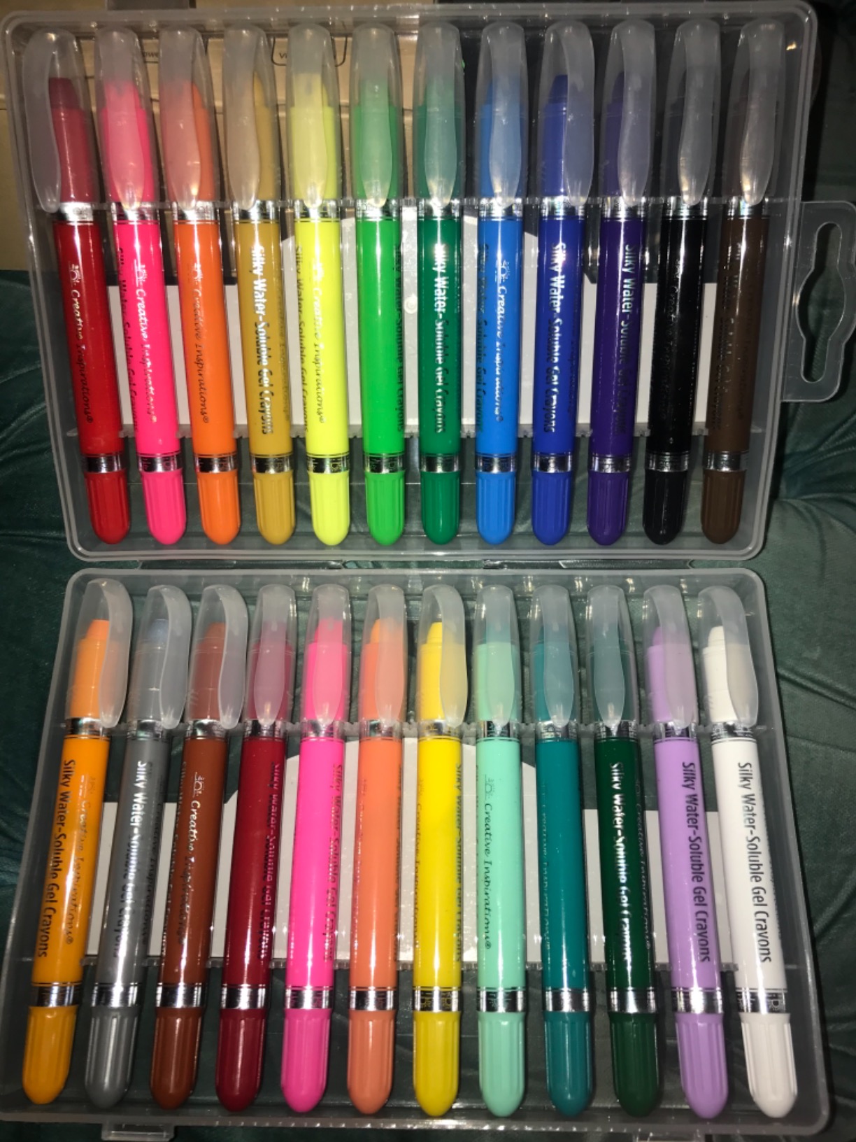 Creative Inspirations Silky Water Soluble Gel Crayons, Set of 24 customer photo 1