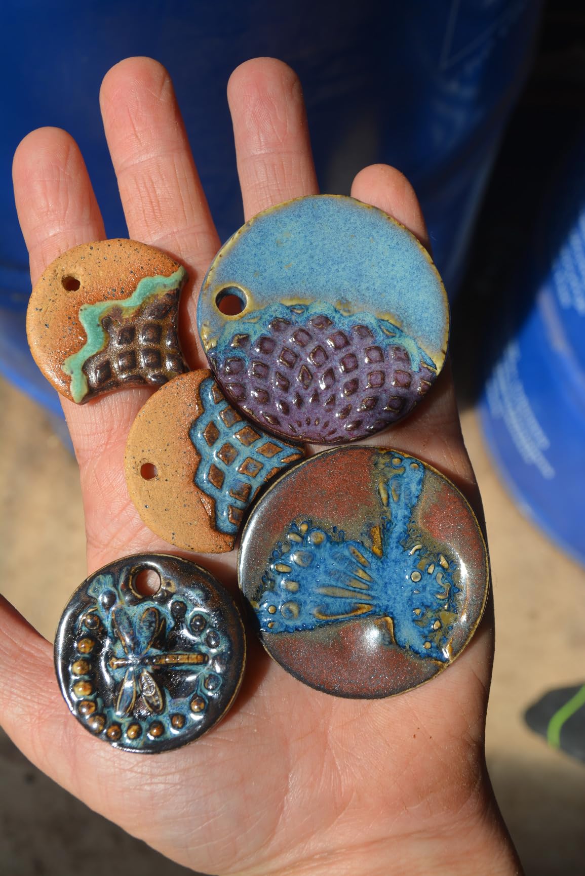 Royal Kraft Mandala Wooden Printing Stamps (Set of 5) - DIY Henna Fabric Textile Paper Clay Pottery Blocks Htag2209 customer photo 2