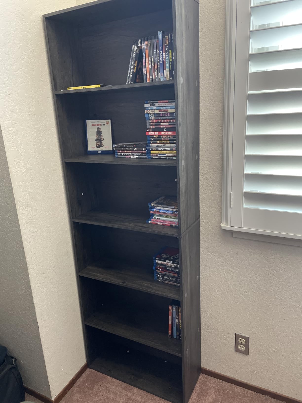 IRONCK Industrial Bookshelves and Bookcases Floor Standing 6 Shelf Display Storage Shelves 70 in Tall Bookcase Home Decor Furniture for Home Office, Living Room, Bed Room, Vintage Brown customer photo 1