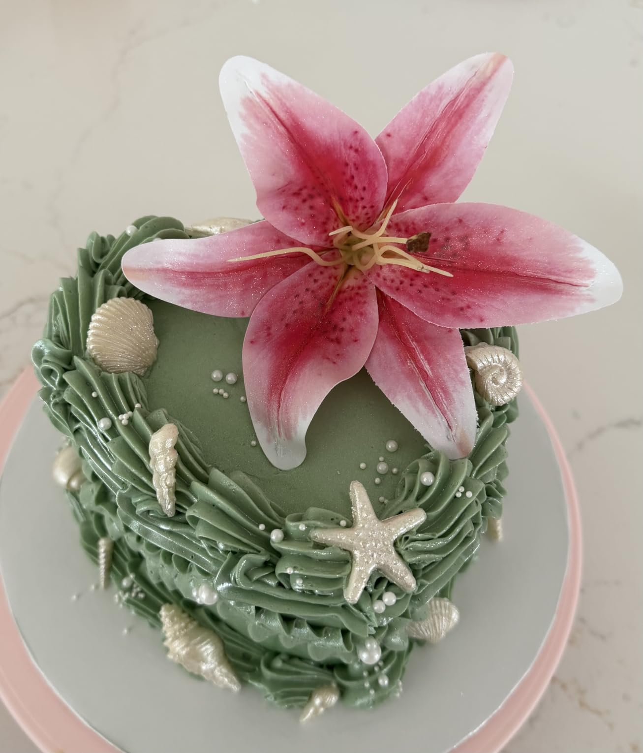 3 PCS Marine Theme Cake Fondant Silicone Mold Seashell Conch Starfish Coral Baking Molds for DIY Cake Decoration Chocolate Candy Polymer Clay Crafting Projects customer photo 1