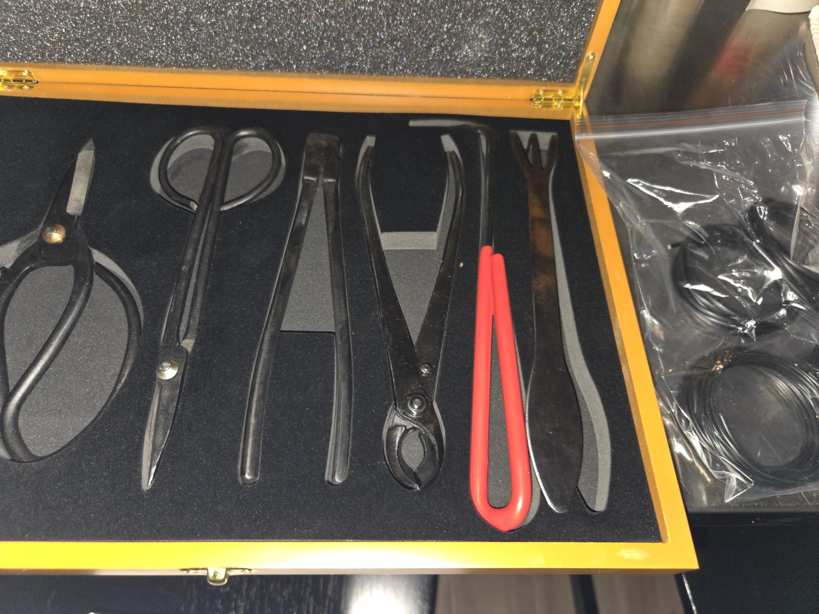 Bonsai Tools Set with Wood Box 12PCS Heavy Duty Bonsai Tree Kit, Trimming Scissor Shears, Concave Cutter, Wire Rolls, Wire Cutter and More, Gardening Pruning & Care Kit customer photo 1